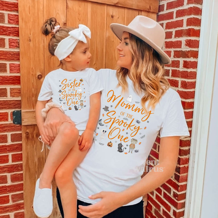 Cute Monster Spooky One Birthday Shirts