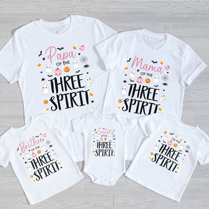 Little Ghost Three Spirit Birthday Shirts