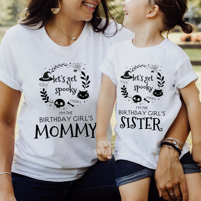 Doodle Wreath Spooky Birthday Shirts